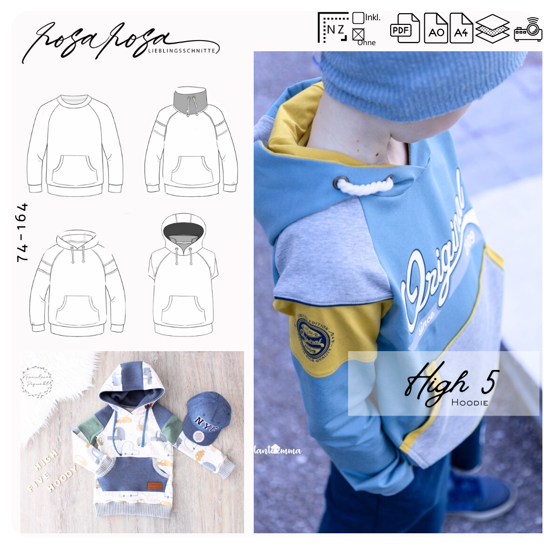 Hoodie #High5 74 - 164 inkl. A4/ A0/ Beamerdatei