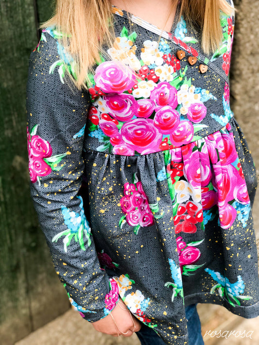 Kleid 'Belle' 74 - 164 inkl. A4/ A0/ Beamerdatei