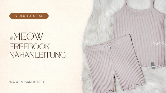 Nähvideo Freebook Top Meow Sommertop nähen kostenloses Schnittmuster Top Meow fertiges Sommertop DIY Sommertop Kinder leicht genäht Freebook Top Meow Anleitung Schritt für Schritt