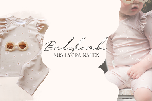 UV-Badekombi für Kinder nähen: Radler & Ribshirt aus Lycra