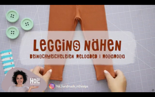 Leggings nähen für Kinder – Videoanleitung & Freebook Beinschmeicheleien