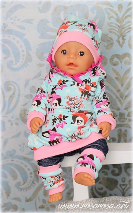 Puppenschnittmuster Puppenliebe 1 - 36, 43 cm - A4