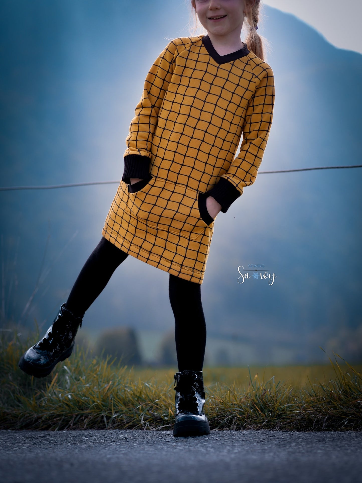 Sweatkleid Gr. 80-164 inkl. A4/ Beamer/ A0