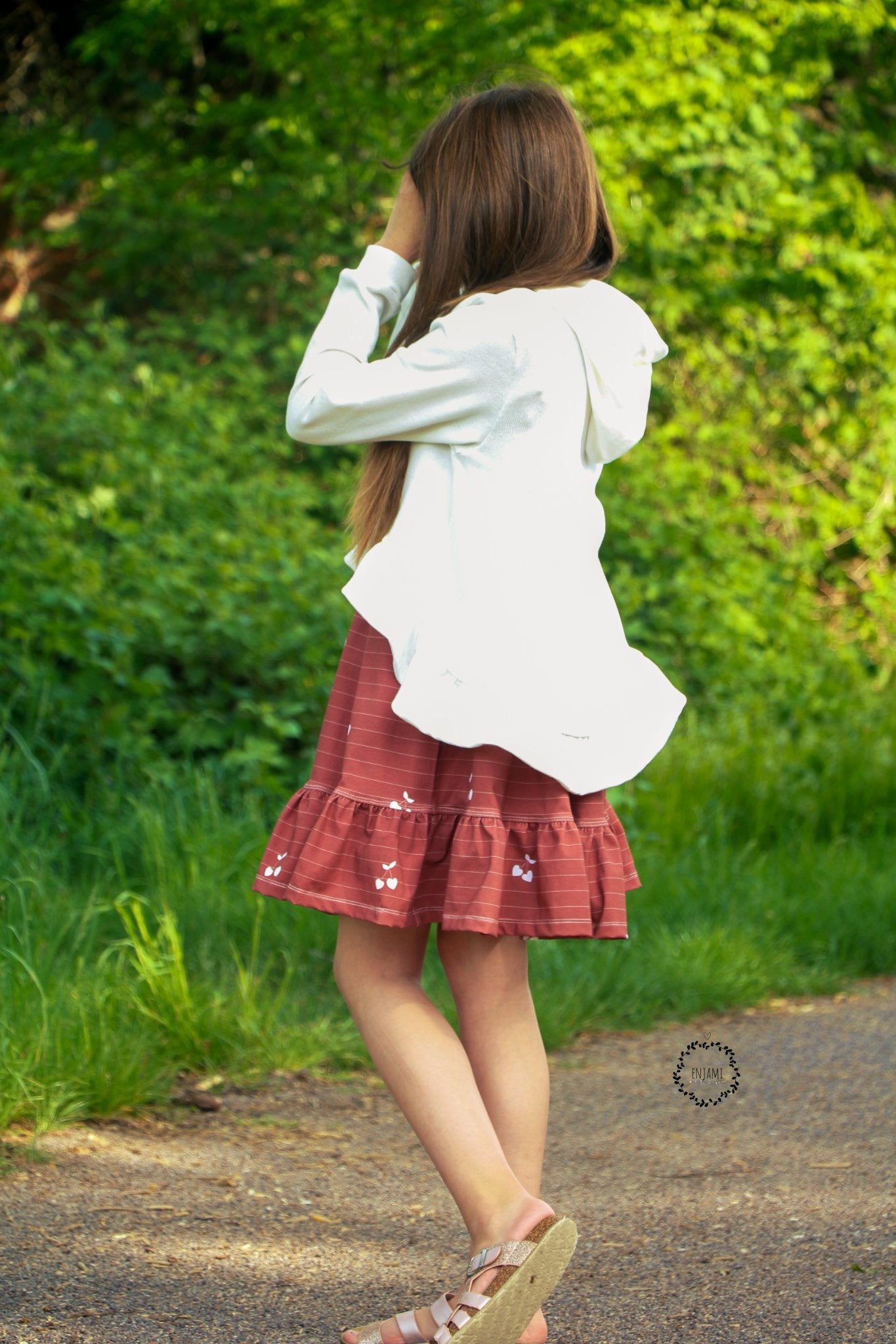 Hoodie #FloweryCrop 74-164 A4/ A0/ Beamerdatei