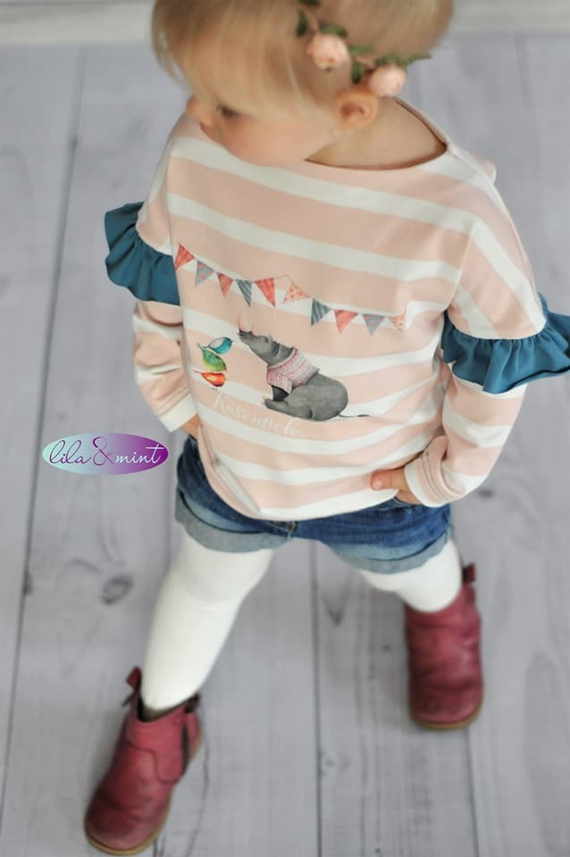 Shirt 'Ruffle&Puff' 80 - 170 inkl. A4/ A0/ Beamerdatei