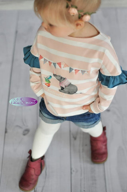 Shirt 'Ruffle&Puff' 80 - 170 inkl. A4/ A0/ Beamerdatei