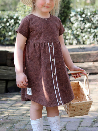 Kleinmädchenkleid #KMK 62 - 140 inkl. A4/ A0/ Beamerdatei