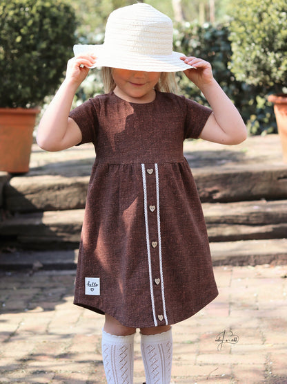 Kleinmädchenkleid #KMK 62 - 140 inkl. A4/ A0/ Beamerdatei