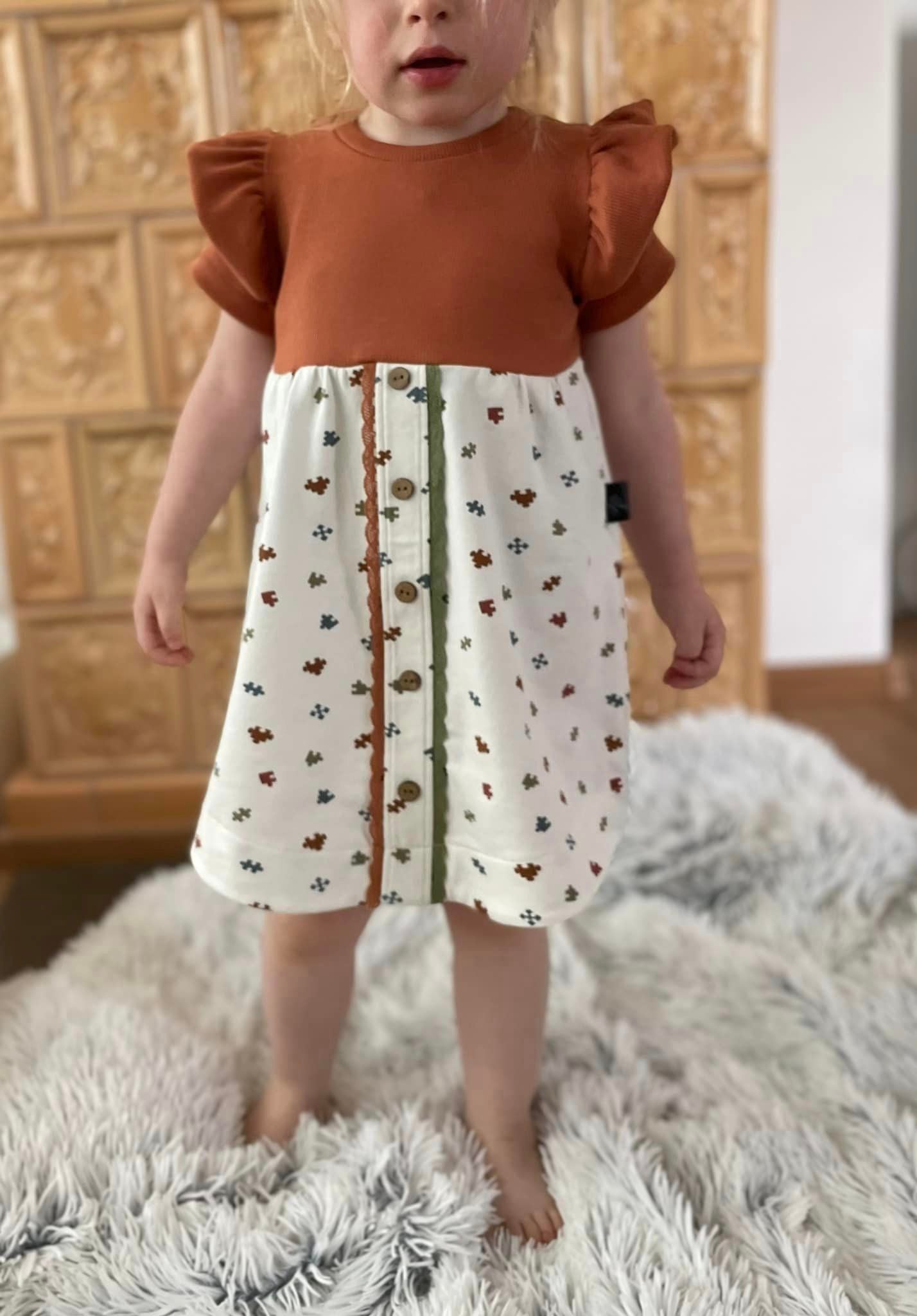 Kleinmädchenkleid #KMK 62 - 140 inkl. A4/ A0/ Beamerdatei