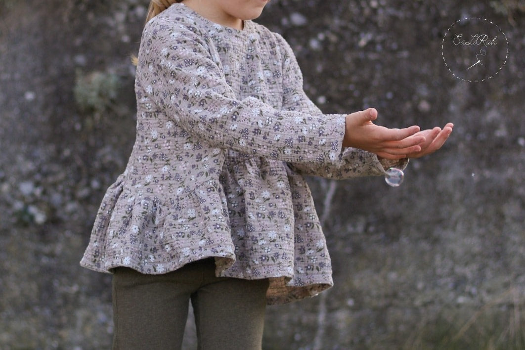 Kleid/ Bluse #Musselinchen Gr. 74-146 inkl. A4/ A0/ Beamerdatei