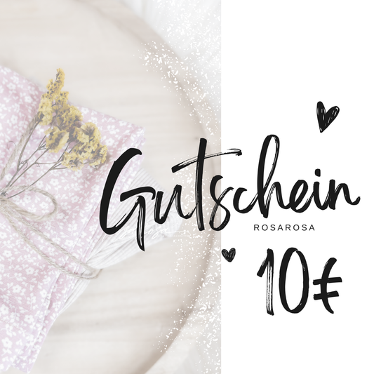 rosarosa Gutschein – Nähfreude zum Verschenken