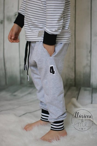 Schmale Sweatpants #SSP Kids 80 - 164 inkl. A4/ A0/ Beamerdatei