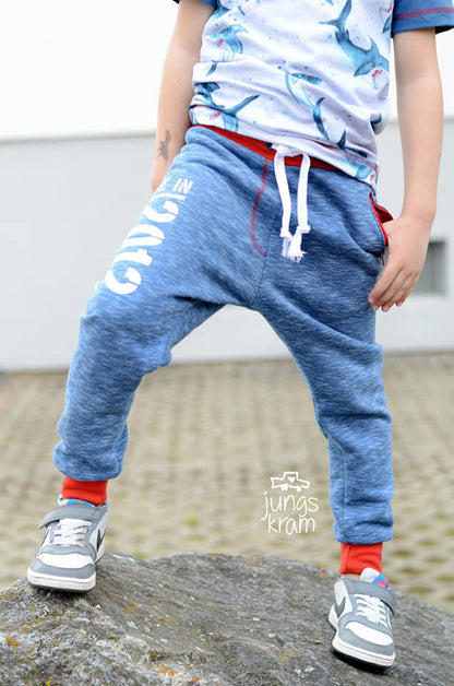 Schmale Sweatpants #SSP Kids 80 - 164 inkl. A4/ A0/ Beamerdatei