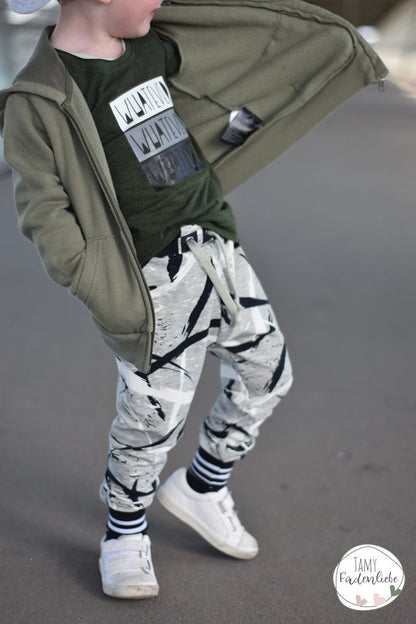 Schmale Sweatpants #SSP Kids 80 - 164 inkl. A4/ A0/ Beamerdatei