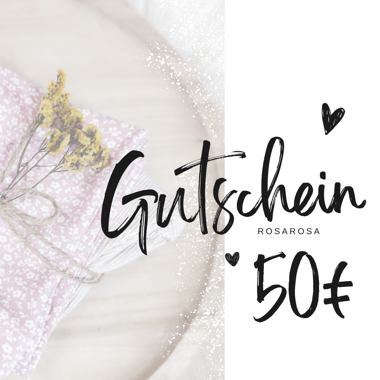 rosarosa Gutschein – Nähfreude zum Verschenken
