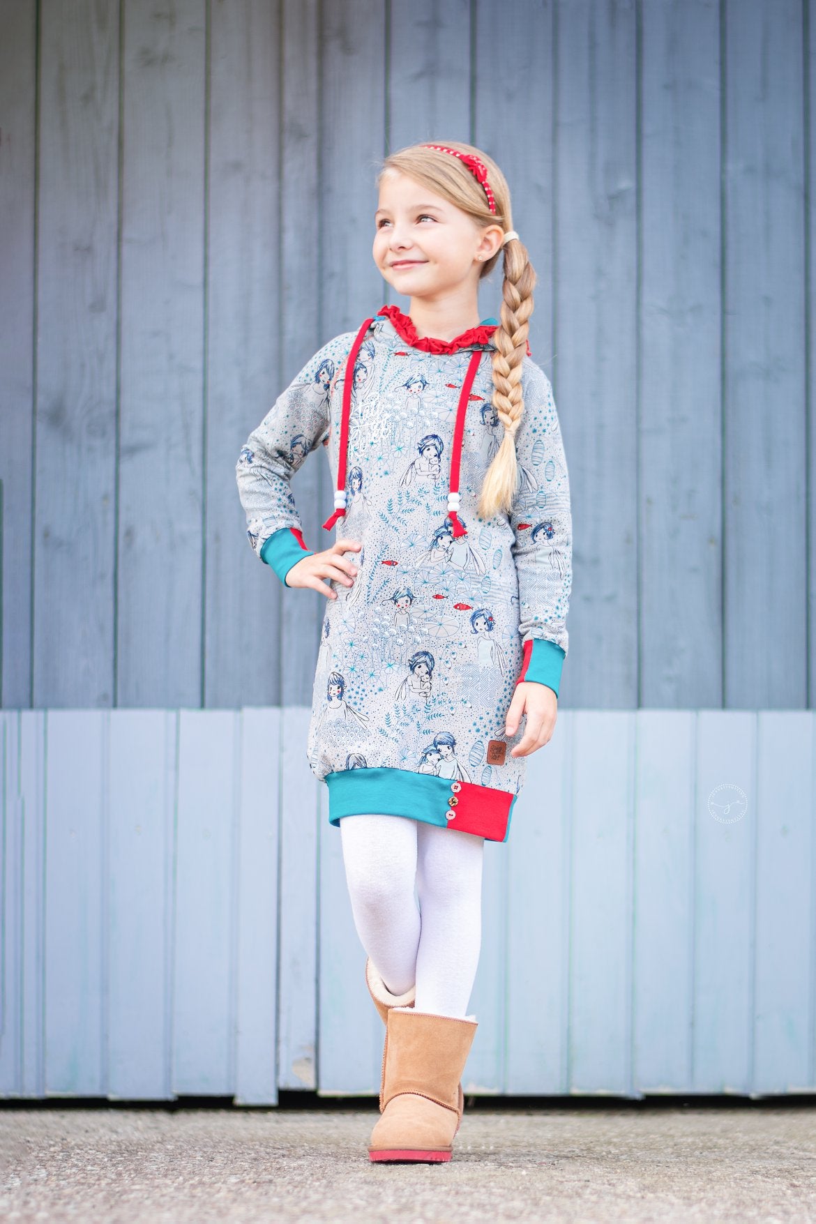 Sweatkleid Gr. 80-164 inkl. A4/ Beamer/ A0