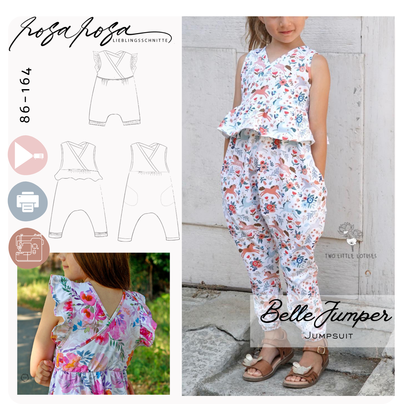 Jumpsuit #BelleJumper 86-164 A4/ A0/ Beamerdatei