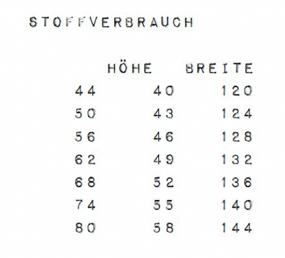 Babyjacke #HeyMini 44 - 104  inkl. A4/ A1/ Beamerdatei