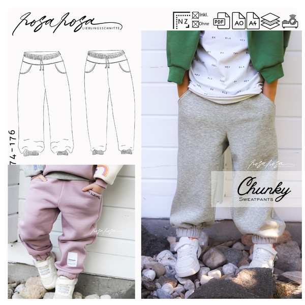 #Chunky Sweatpants | 74–176 | inkl. A4, A0, Beamerdatei