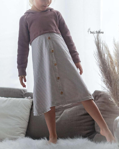 Kleid #Crophoodie Dress 80-164 inkl. A4/ A0/ Beamerdatei