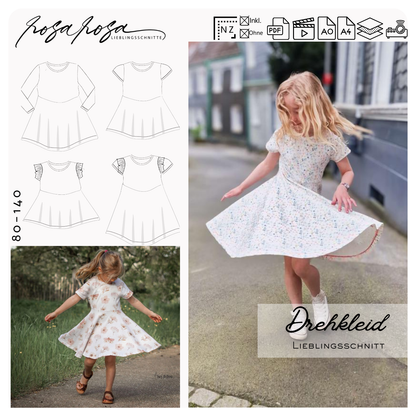 Drehkleid Kinderkleid mit Tellerrock
Schwingendes Kinderkleid Schnittmuster
Drehkleid mit kurzen Ärmeln genäht
Kinder Tunika mit Tellerrock Schnittmuster
Drehkleid mit Flügelärmeln für Kinder
Kinderkleid aus Jersey zum Drehen
Drehkleid mit langen Ärmeln Schnittmuster
Bequemes Kinderkleid mit weitem Rock
Drehkleid aus Rib Jersey genäht
Verspieltes Kinderkleid mit Schwung