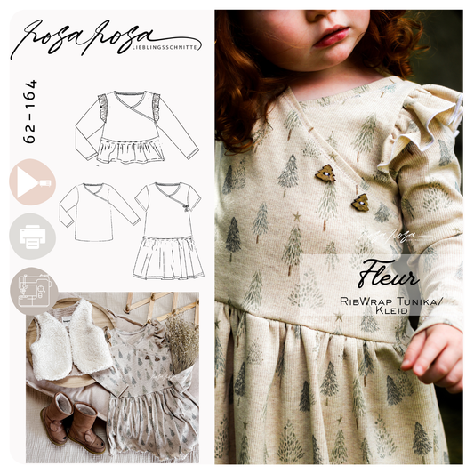 Fleur Shirt mit überlappendem Vorderteil
Peplum Top Schnittmuster Fleur
Fleur Kleid aus Rib Jersey genäht
Kinder Shirt mit Flügelärmeln Schnittmuster
Fleur mit langen Ärmeln genäht
Raffiniertes Vorderteil Shirt Schnittmuster
Fleur Peplum Top aus Feinstrickjersey
Kinder Kleid aus Rib Stoff genäht
Fleur Shirt mit Bündchen Ausschnitt
Modernes Kinder Shirt Schnittmuster Fleur