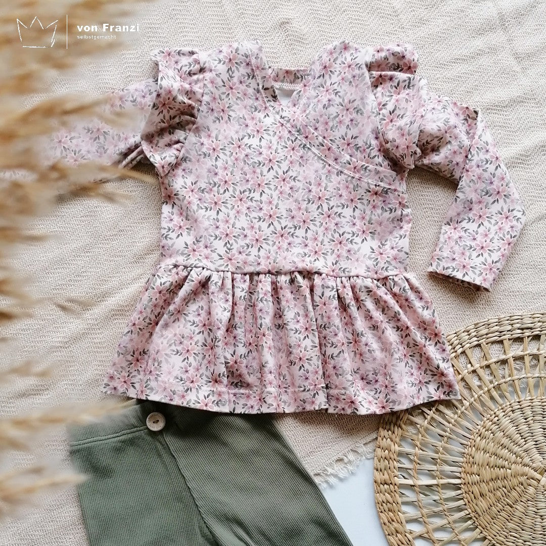 Shirt/ Kleid #Flora Gr. 74-164 inkl. A4/ A0/ Beamerdatei
