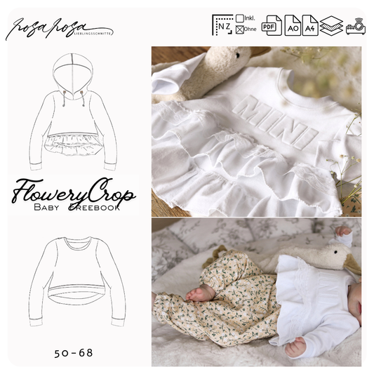 Freebook FloweryCrop Baby Überziehshirt kostenlos
Gratis Babyshirt FloweryCrop für Babys genäht
Babyshirt FloweryCrop mit Rüsche und Bündchen
Freebie Oversize Babyshirt FloweryCrop 50–68
FloweryCrop Baby aus Jersey Freebook
FloweryCrop Baby French Terry Freebook
Baby Freebook Top mit Rundhalsausschnitt
Kostenloses Schnittmuster Babyshirt FloweryCrop
FloweryCrop Babyshirt ohne Knöpfe
Babyshirt Freebook für Erstlingsoutfits
