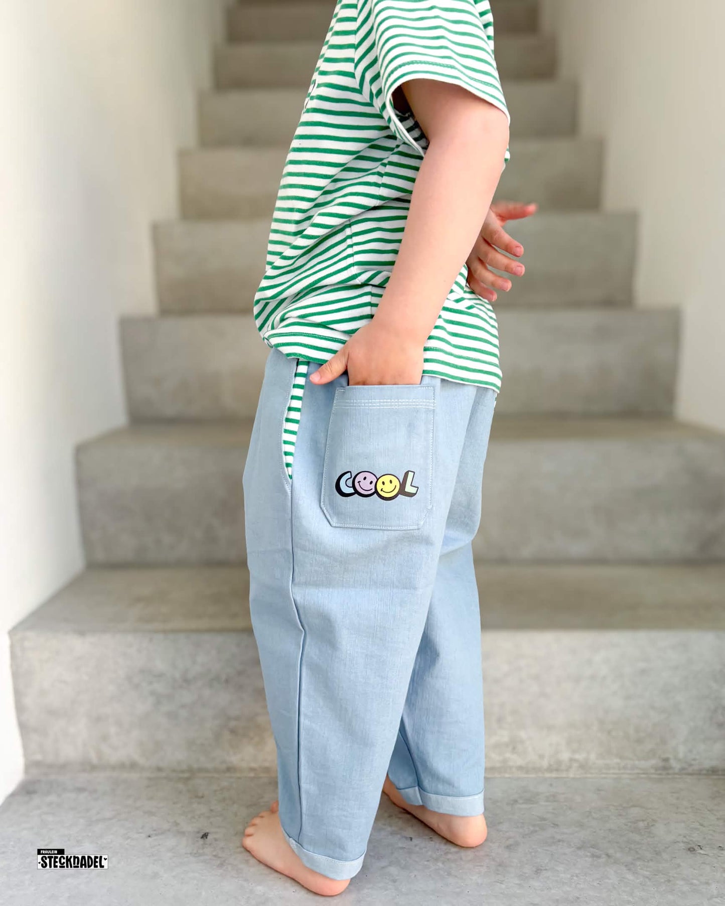 VORBESTELLUNG Nilo Barrel Pants Schnittmuster Kinder Gr. 74–164