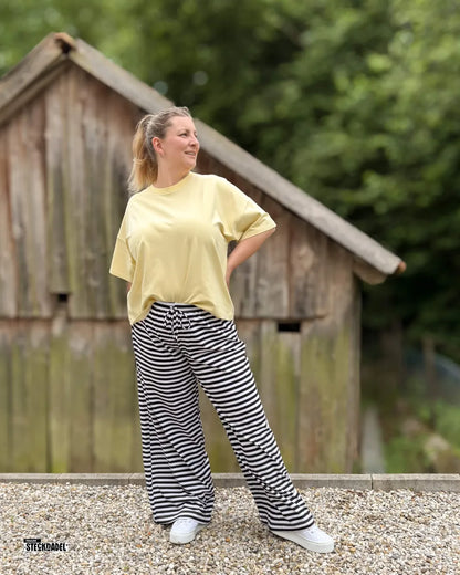 Lounge Legs Schnittmuster | Weite Damenhose Gr. 34–52