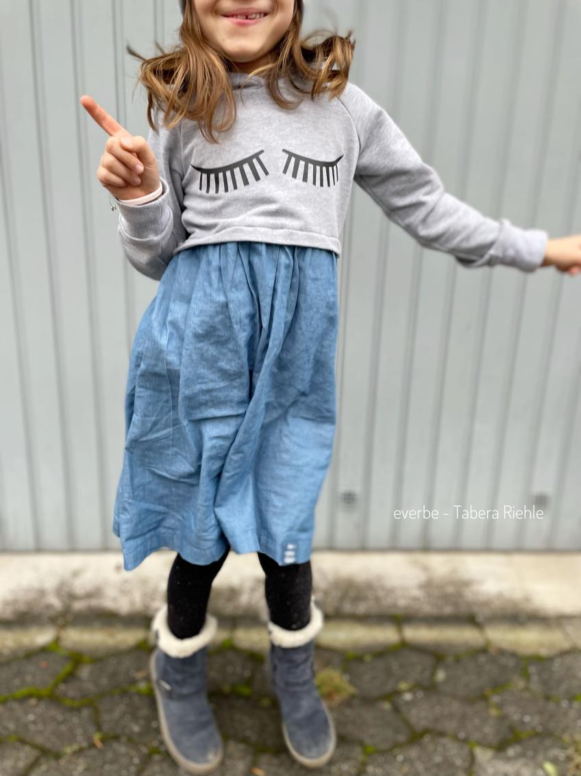 Kleid #Crophoodie Dress 80-164 inkl. A4/ A0/ Beamerdatei
