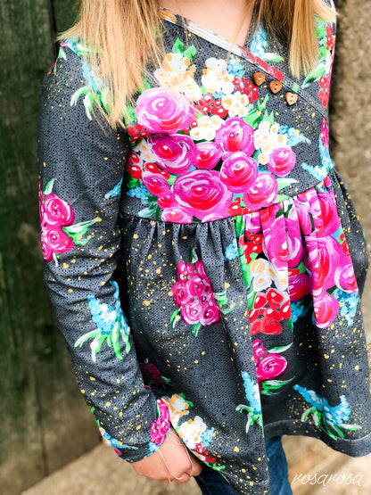 Kleid 'Belle' 74 - 164  inkl. A4/ A0/ Beamerdatei