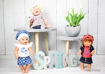 Puppenschnittmuster Puppenliebe 2 Spring Collection 36, 43 cm - A4