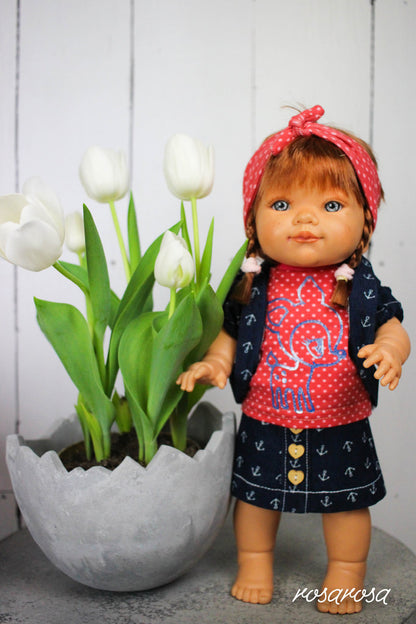 Puppenschnittmuster Puppenliebe 2 Spring Collection 36, 43 cm - A4