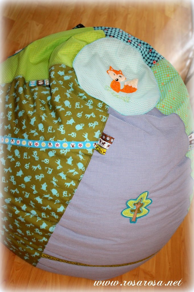 Sitzsack Schnittmuster inkl. A4/ A0/ Beamer
