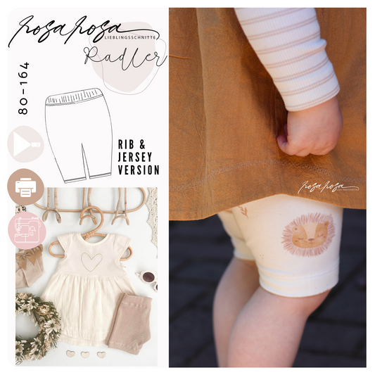 Lizenzerweiterung Radlerhose (Freebook) von rosarosa – Gewerbelizenz zum Verkauf genähter Radlerhosen