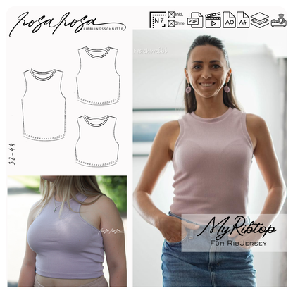 Ribtop Damen aus Rib Jersey genäht
Enges Damen Top Schnittmuster
Ribtop mit Racerback Rückenausschnitt
Ultracrop Top aus Ribstoff genäht
Modernes Damen Top aus Feinstrickjersey
Ribtop mit Rüsche am Saum
Ärmelloses Damen Shirt aus Rib Jersey
Sportliches Ribtop Schnittmuster Damen
Trendiges Crop Top Schnittmuster
Schmal geschnittenes Damen Top nähen