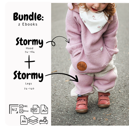 Bundle Schnittmuster Stormy Hood und Stormy Legs