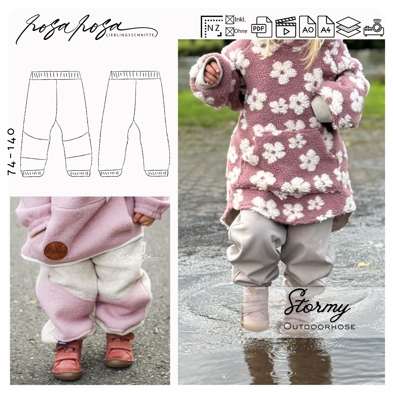 Stormy Legs Schnittmuster – bequeme Kinderleggings mit perfekter Passform

