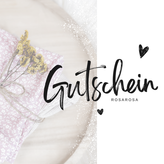 rosarosa Gutschein – Nähfreude zum Verschenken