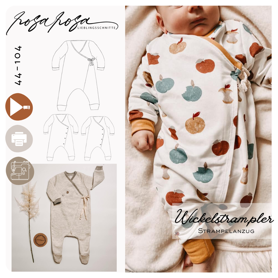 Wickelstrampler für Babys nähen