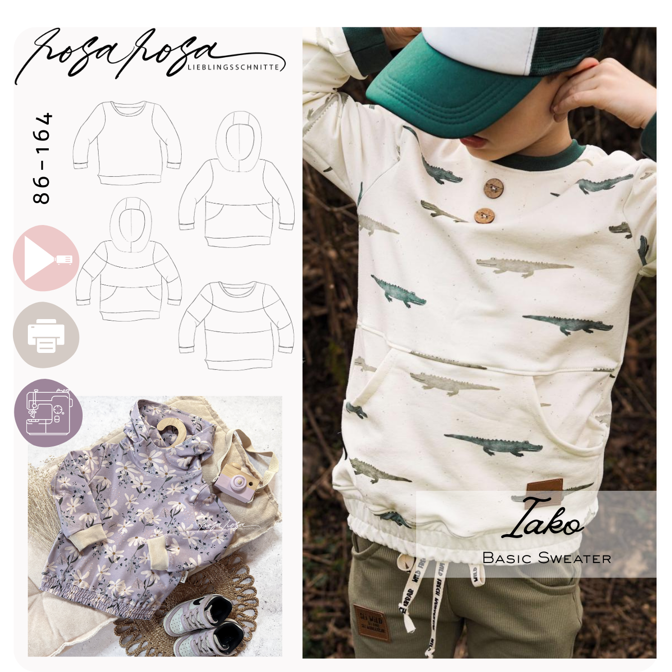 iako Basic Sweater Schnittmuster genäht
Basic Sweater mit Rundhalsausschnitt
iako Sweater mit Astronautenkapuze
Unisex Sweater Schnittmuster modern
iako Sweater mit Teilungen am Ärmel
Basic Sweater mit Bauchtasche
iako Sweater mit Bündchen am Saum
Bequemer Alltags Sweater Schnittmuster
iako Basic Sweater aus Sweatstoff
Moderner Sweater Schnittmuster für Groß und Klein