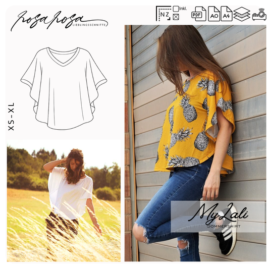Sommershirt #MyLali Gr. XS - XL inkl. A4/ A0/ Beamerdatei