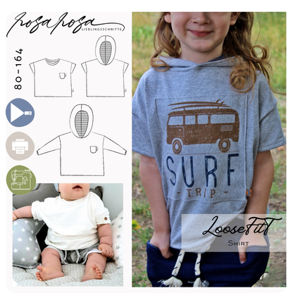 Lockeres Shirt in lässigem Schnitt für Kinder